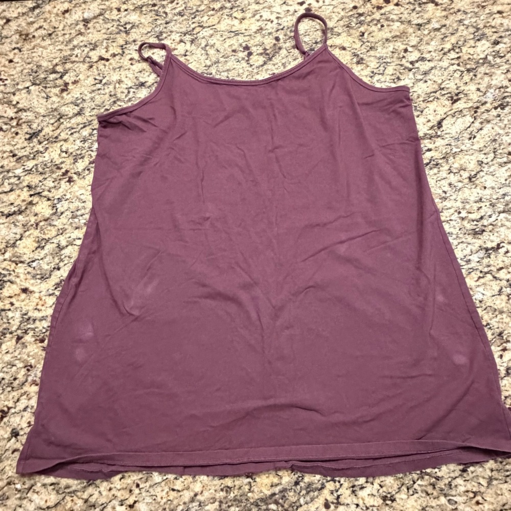 Torrid Womens Plus Size 4 Purple Cotton Spandex Adjustable Strap Cami‎ Tank Top